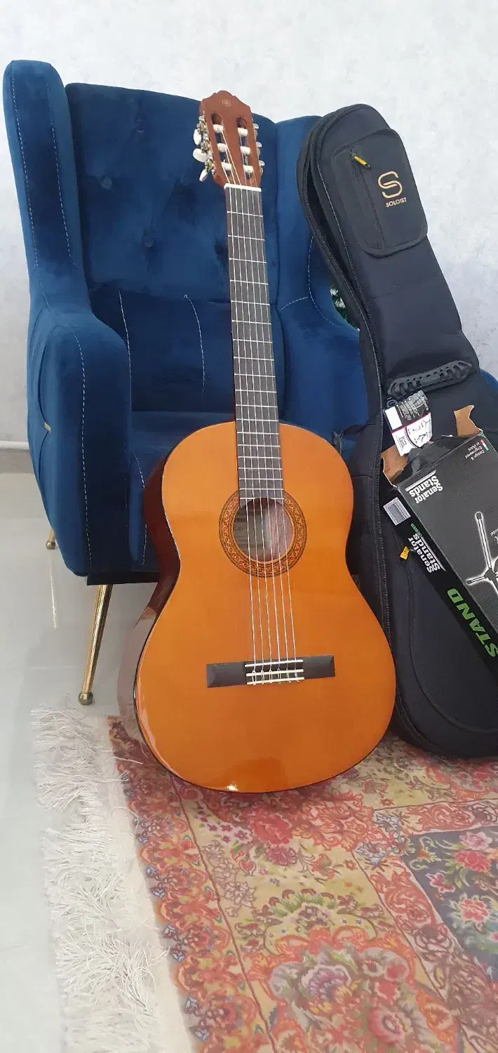 گیتار اندونزی یاماها c40 نو بهمراه کیف و پایه|گیتار، بیس، امپلیفایر|شهریار, بکه|دیوار