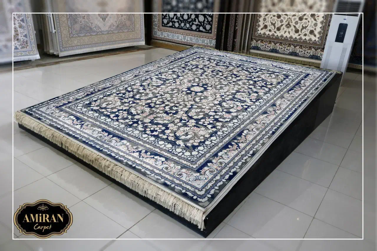 فرش فرشتگان نگین کاشان۱۲متری/کد۷۶۰۴ نمایشگاه قاجار|فرش|شیراز, فرگاز|دیوار