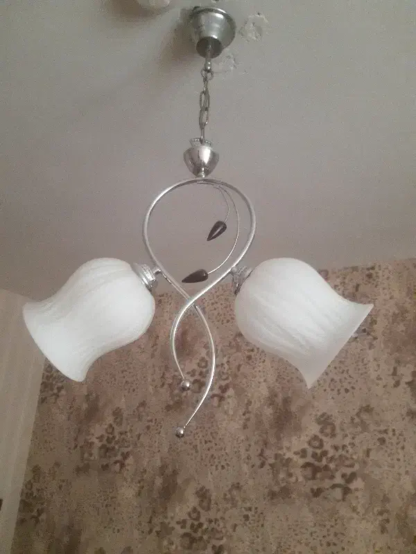 لوستر ۲ شعله|لوستر و چراغ آویز|همدان, |دیوار