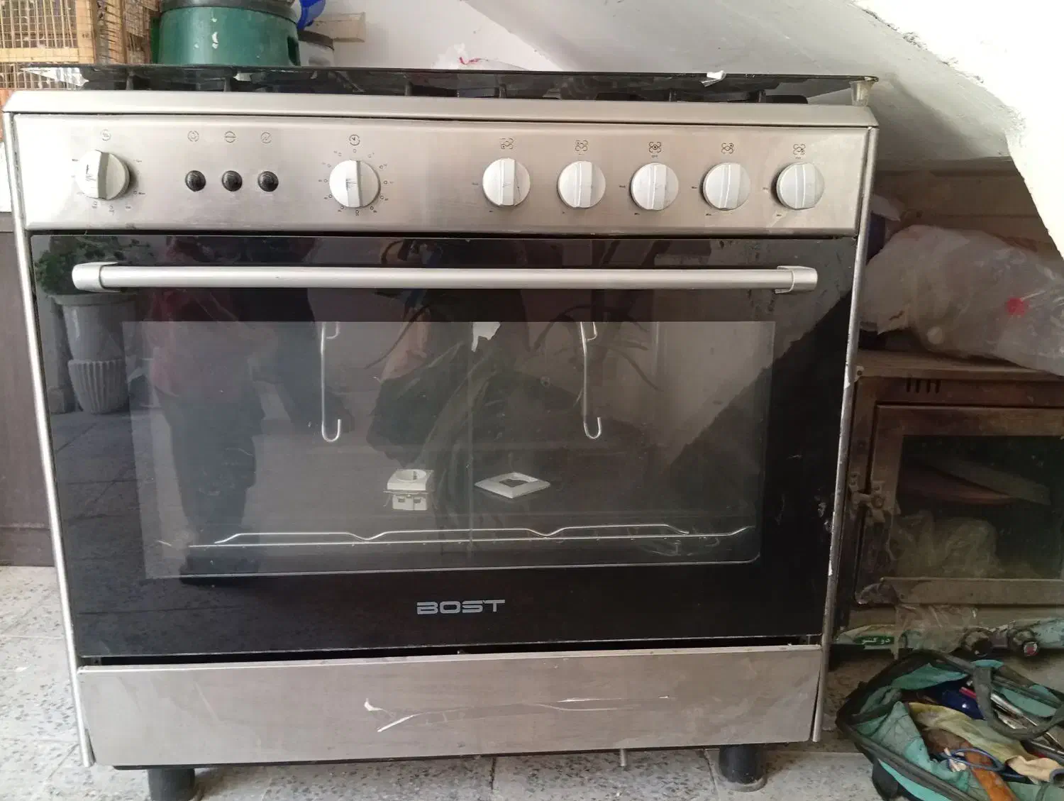 فر گاز تمام استیل پنج شعله|اجاق گاز و لوازم برقی پختوپز|بوشهر, |دیوار