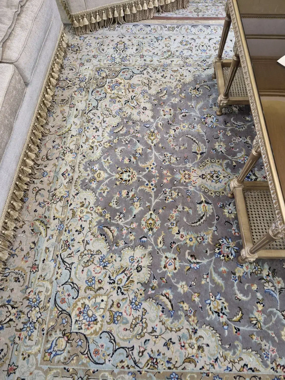 یک جفت فرش ۹ متر کاشان کرک گل ابریشم طرح تقدیسی|فرش|تهران, جوادیه|دیوار