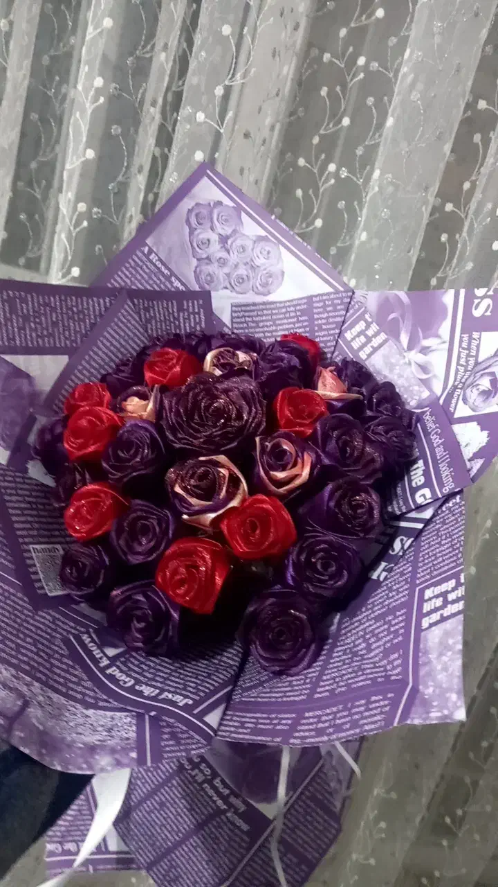 گل های روبانی کادوی روز مادر|گل مصنوعی|سیرجان, |دیوار