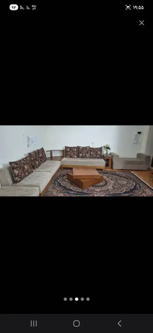 مبمان ۷ نفره با یک عدد پاف و میز بار شیک|مبلمان خانگی و میز عسلی|کرج, کوی زنبق|دیوار