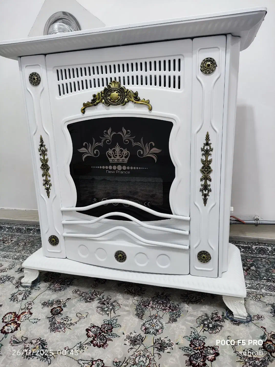 بخاری|بخاری، هیتر، شومینه|مهاباد (آذربایجان غربی), |دیوار