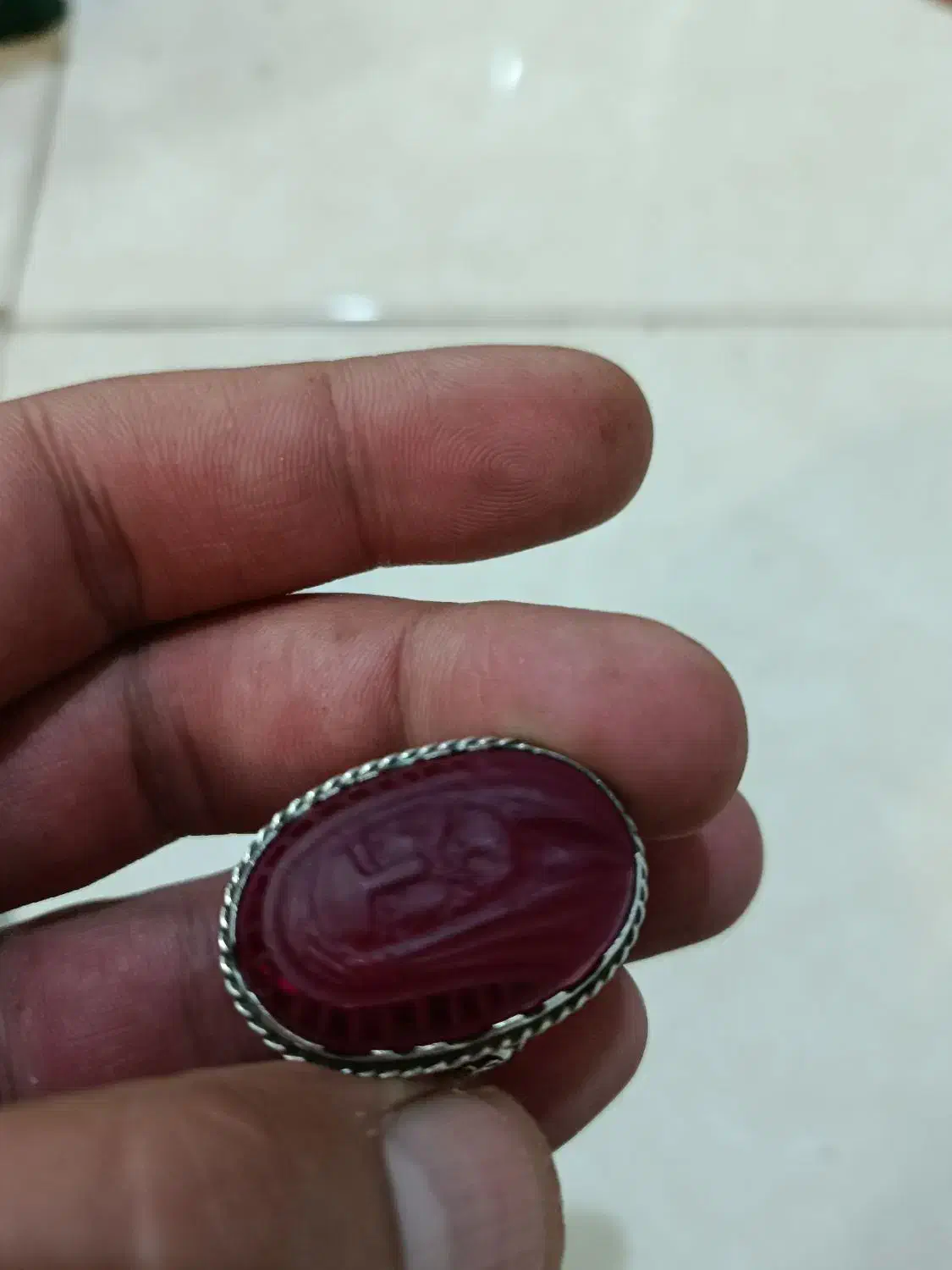 یاقوت شمایل علی (ع)|جواهرات|شاندیز, |دیوار