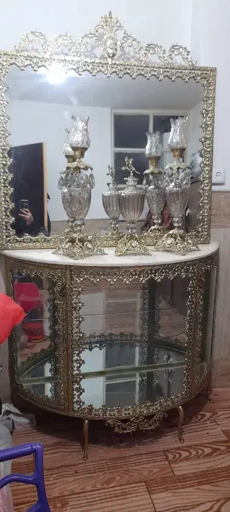 اینه کنسول برنز|صنایع دستی و سایر لوازم تزئینی|قم, علی آباد|دیوار