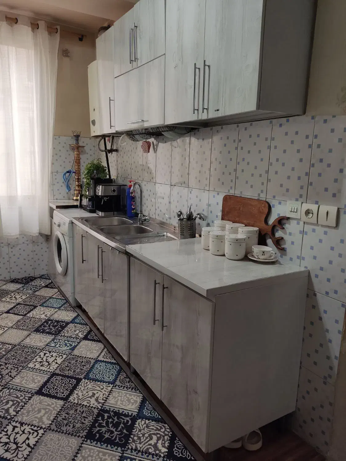 کابینت فلزی درچوبی|آب‌چکان و نظم‌دهنده ظروف|قرچک, باقرآباد|دیوار