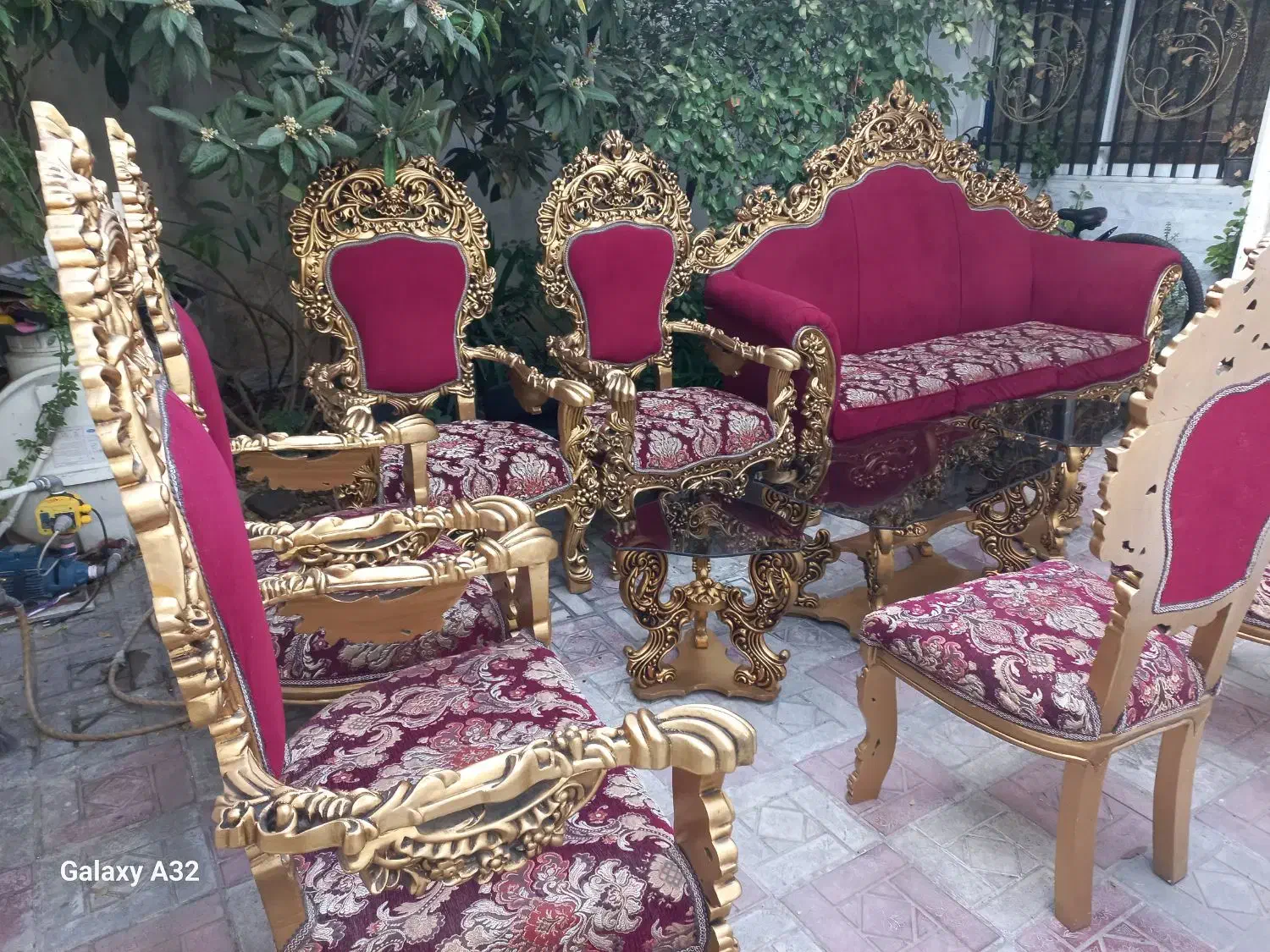 مبل سلطنتی ۹ نفره|مبلمان خانگی و میز عسلی|فاضل آباد, |دیوار