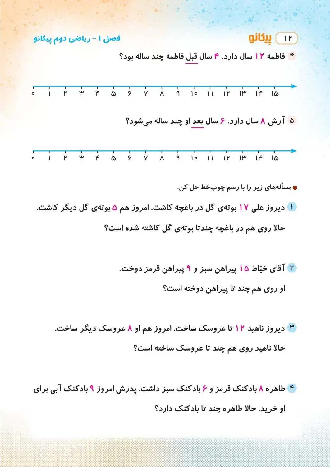 کتاب کمک آموزشی ریاضی دوم|کتاب و مجله آموزشی|رشت, سعدی (تختی)|دیوار