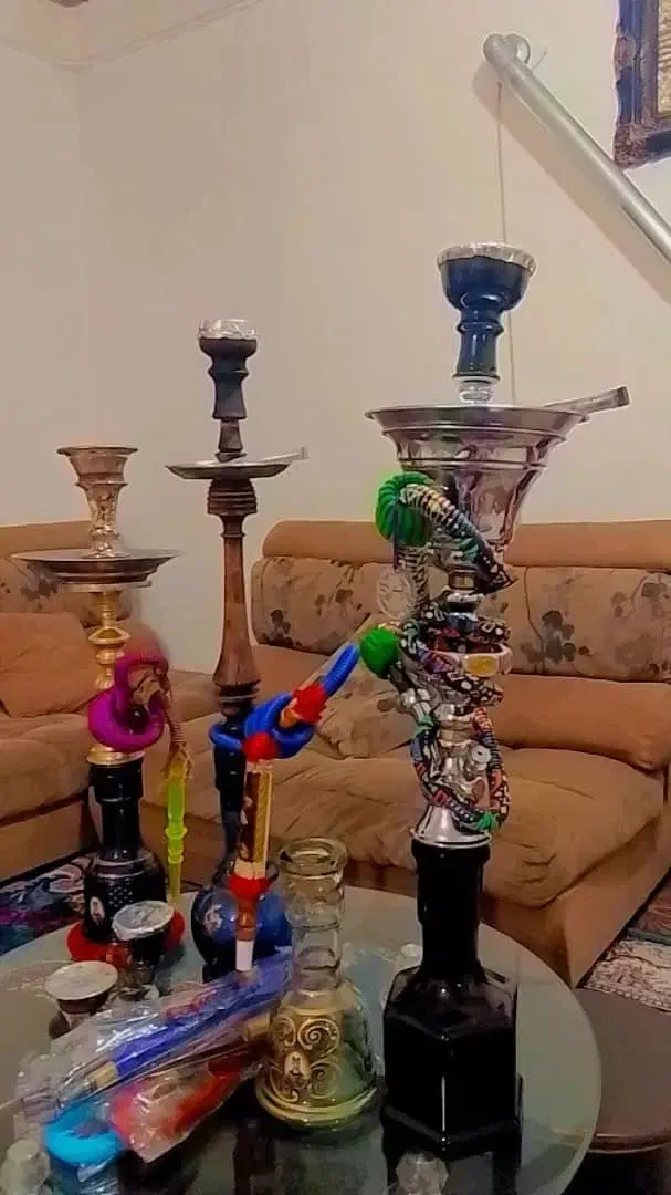 سه عدد قلیون تنه چوبی ،استیل و برنجی|کافیشاپ و رستوران|شاهدشهر, |دیوار