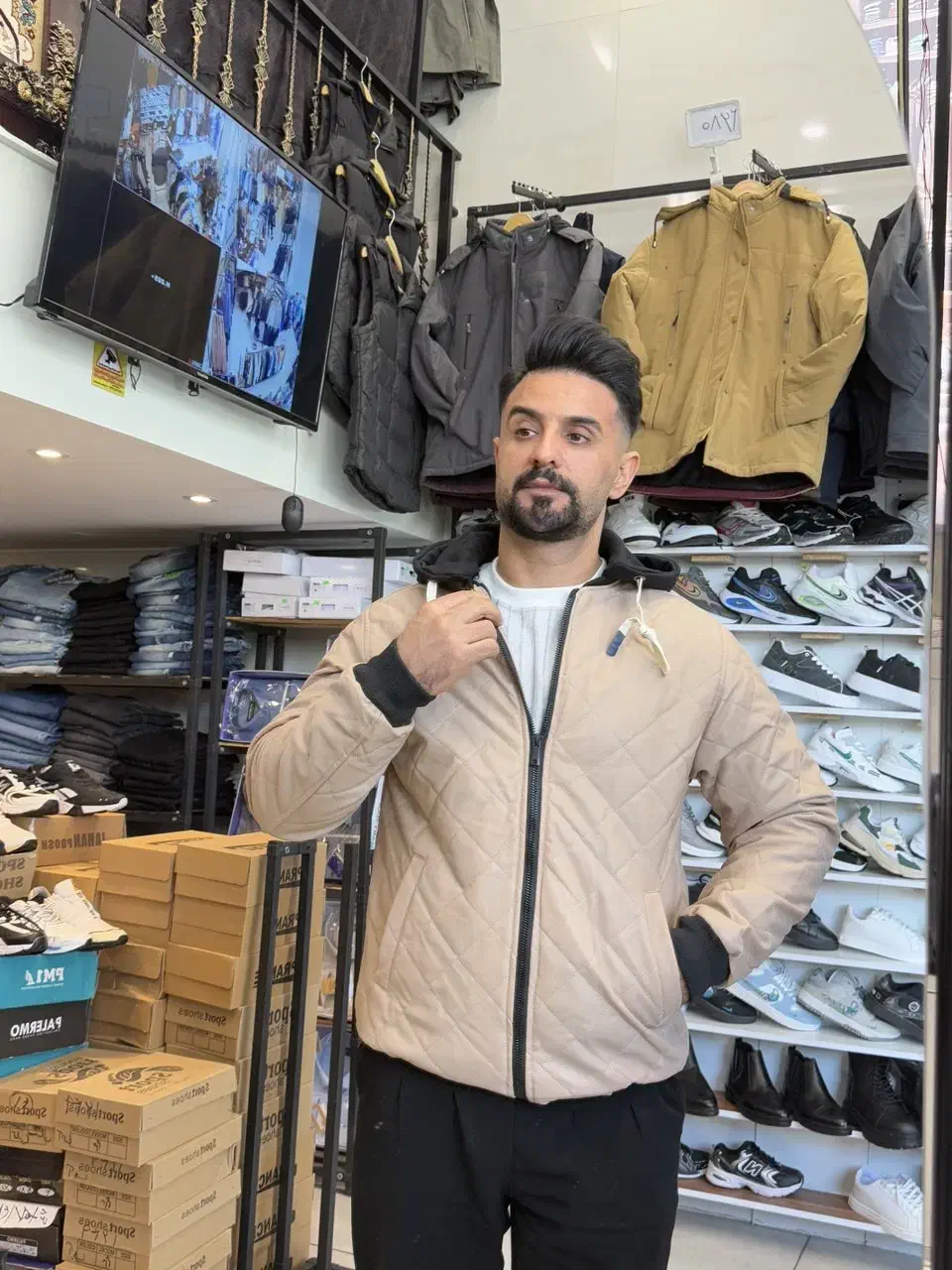 کاپشن مردانه (چرم) (بهنام پلیس)|لباس|تبریز, |دیوار