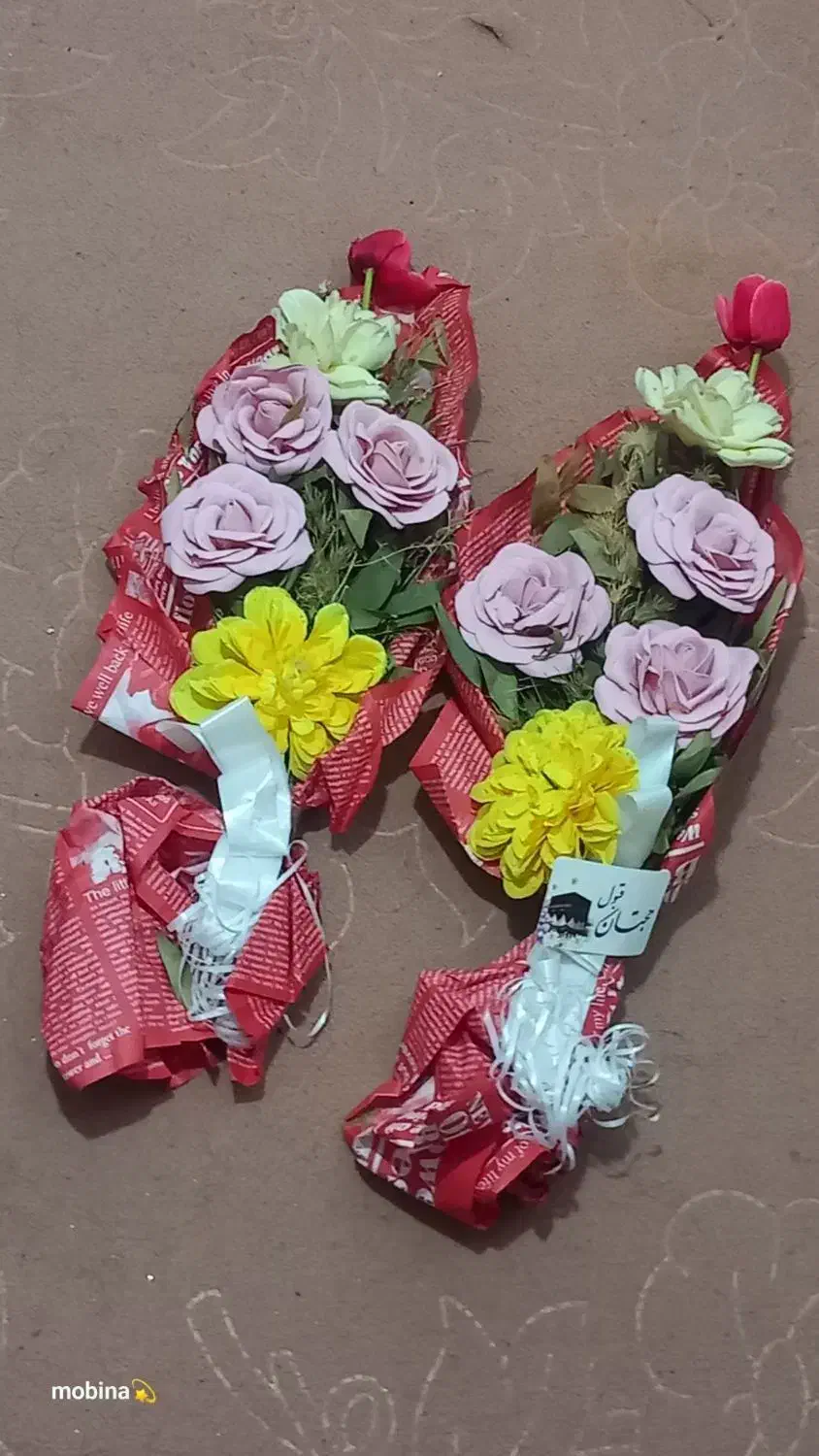 گل کادویی|گل مصنوعی|سبزوار, زینبیه|دیوار