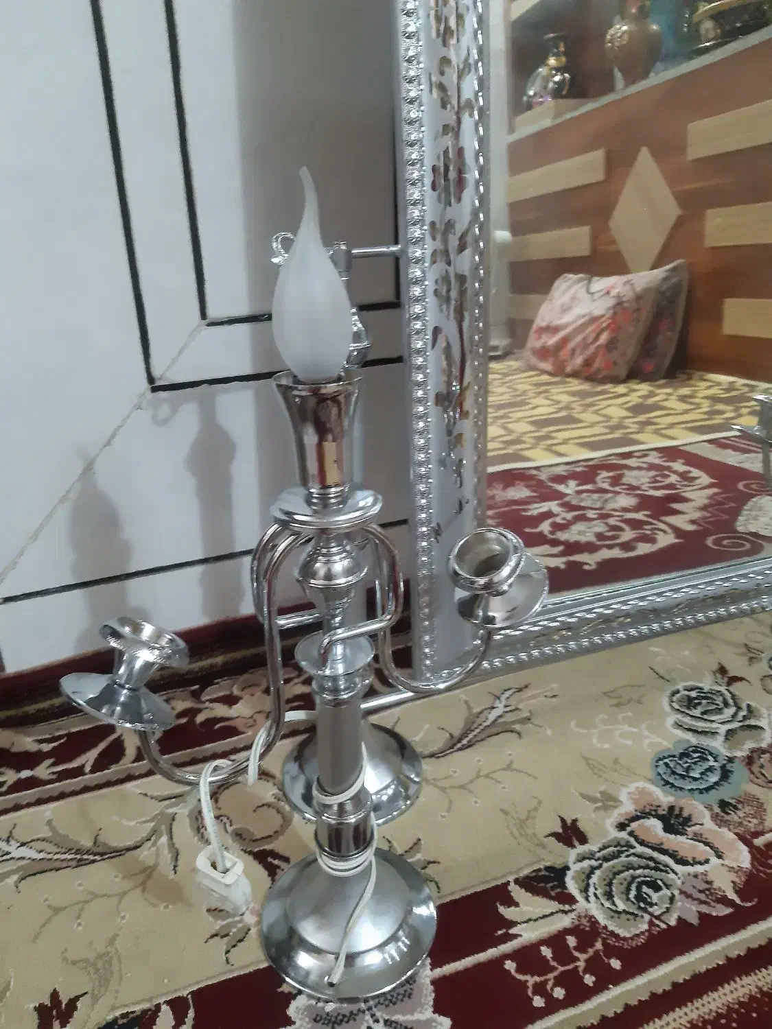 آینه شمعدان نو نو|صنایع دستی و سایر لوازم تزئینی|خمینی‌شهر, |دیوار