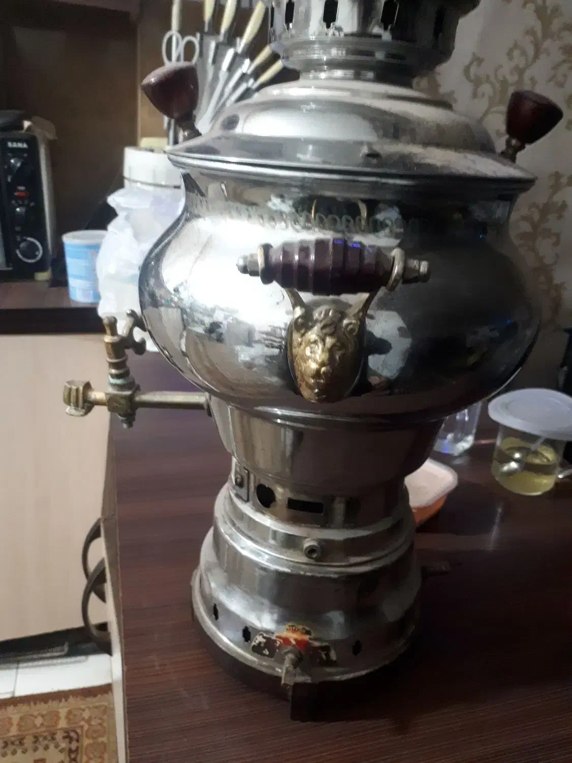 سماور۶لیتری برنجی|سماور، چای‌ساز، قهوه‌ساز|مشهد, یوسفیه (شهرک غرب)|دیوار