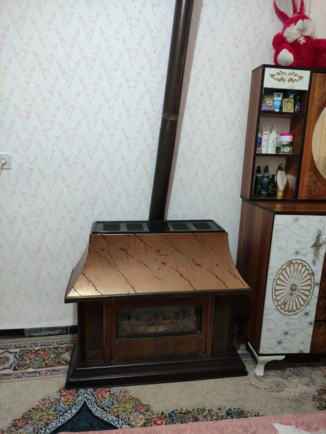 بخاری طرح شومینه|بخاری، هیتر، شومینه|ایلام, |دیوار