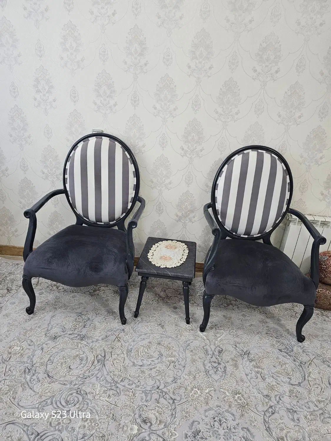 یک دست مبل ۸ نفره مدل روسی،جنس مخمل درجه یک|مبلمان خانگی و میز عسلی|سنندج, |دیوار