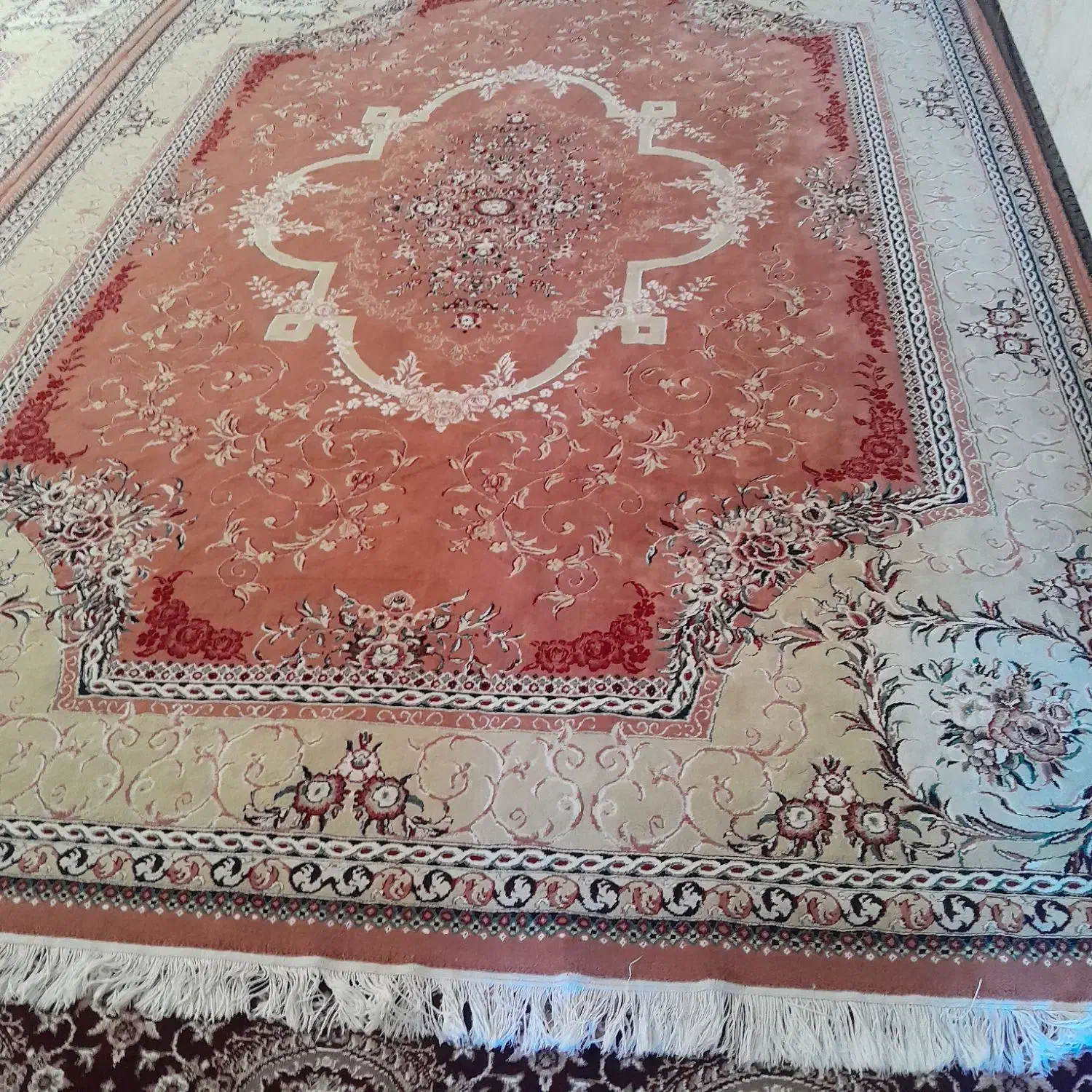 دوتخته فرش ۲ونیم در۳ونیم ۵۰۰شانه و دوکناره|فرش|مهاباد (آذربایجان غربی), |دیوار
