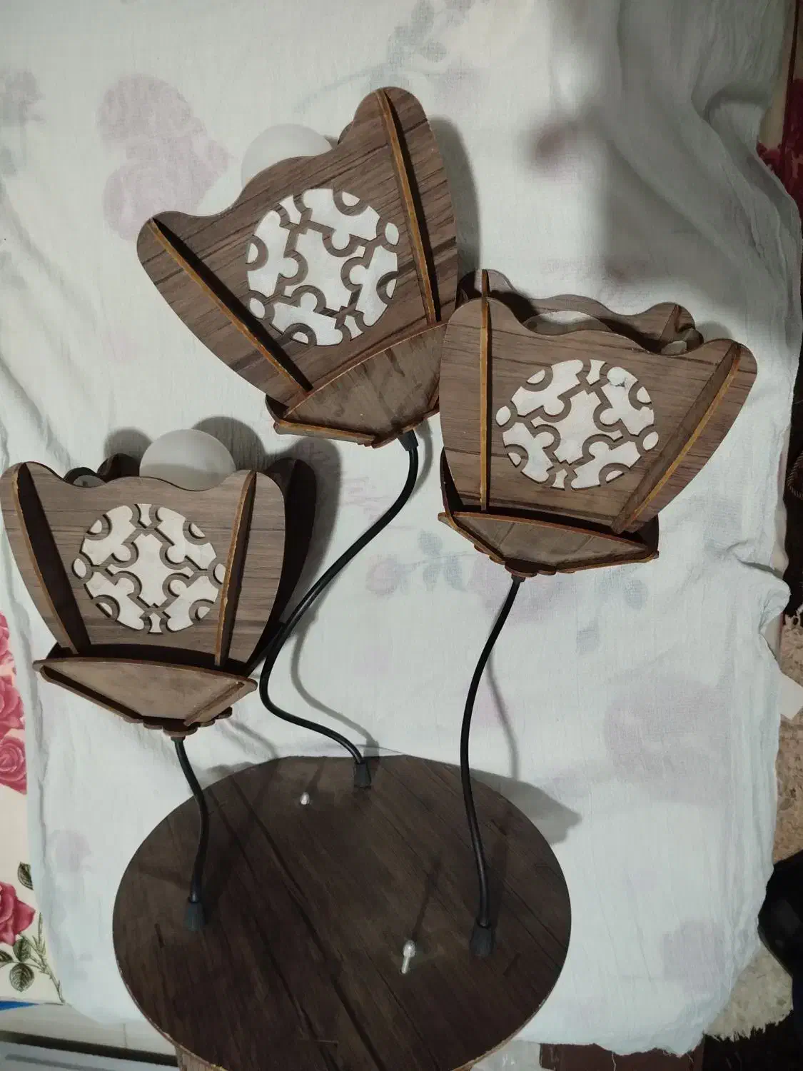 لوستر چوبی|لوستر و چراغ آویز|گناباد, |دیوار