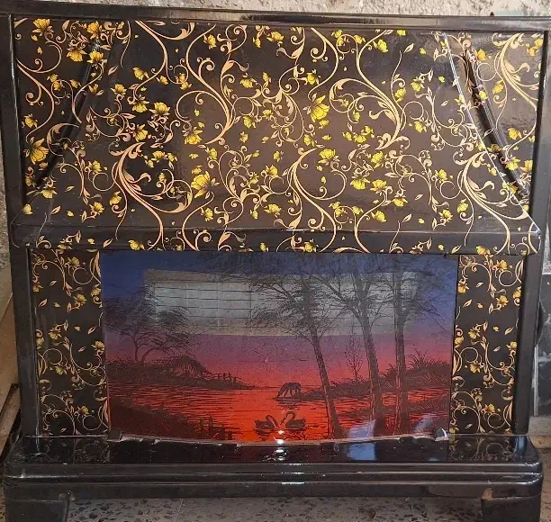 بخاری طرح شومینه|بخاری، هیتر، شومینه|رشت, فرزانه|دیوار