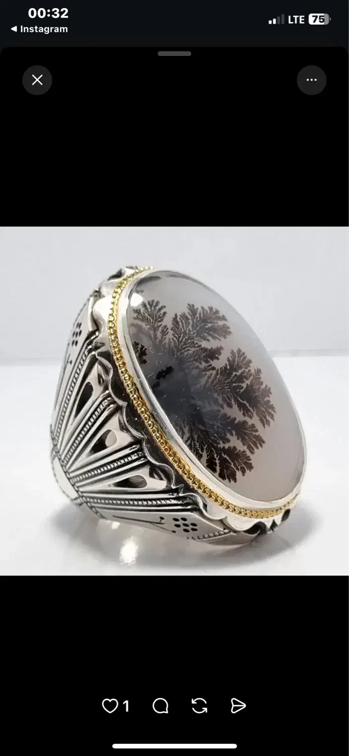 انگشتر هایه نقره شجر مهردار|جواهرات|تهران, باغ فیض|دیوار