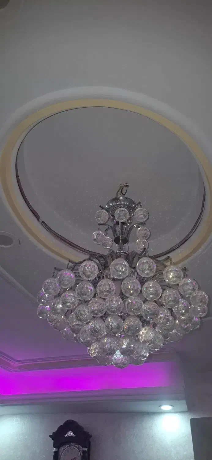 لوستر توپی 5 شاخه|لوستر و چراغ آویز|تهران, دولاب|دیوار