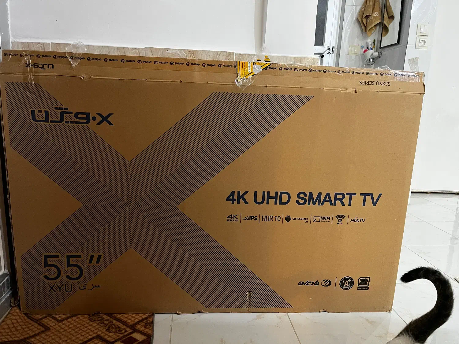 تلویزیون ایکس ویژن ۵۵ اینچ|تلویزیون و پروژکتور|بجنورد, |دیوار