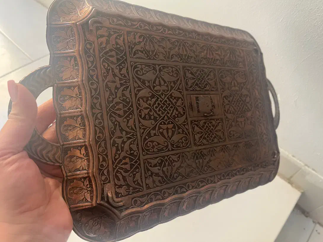 سرویس چایخوری مسی ساخت ترکیه|صنایع دستی و سایر لوازم تزئینی|اصفهان, شهرک کاوه|دیوار