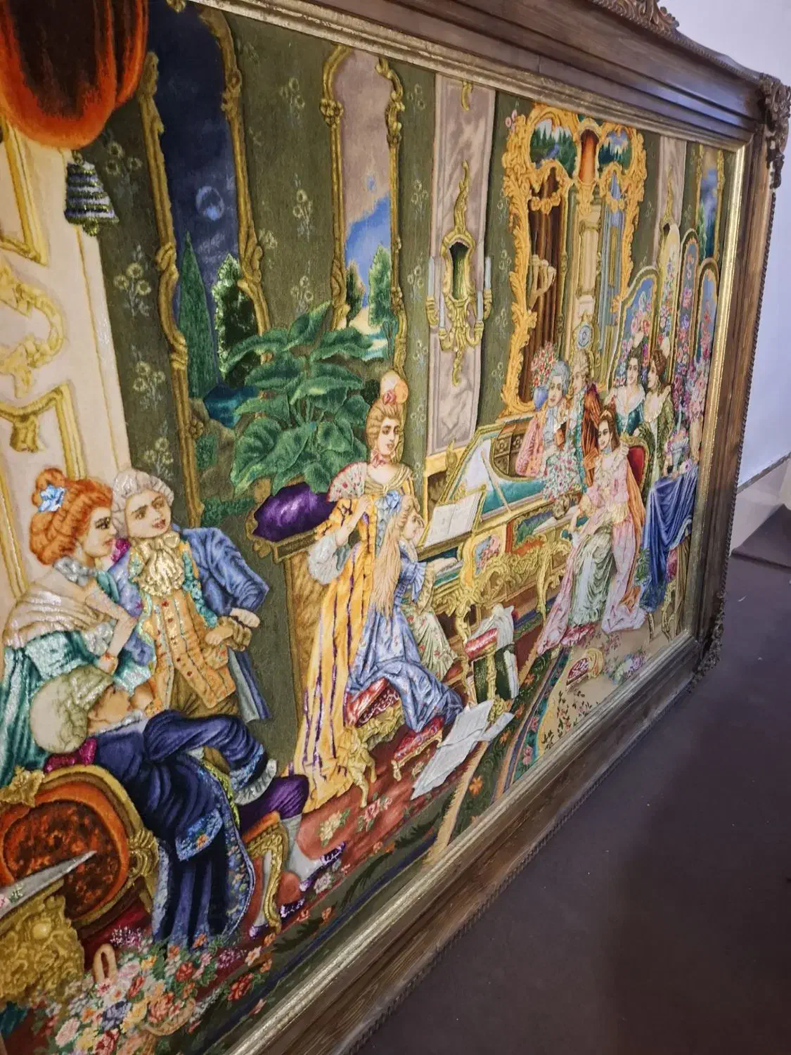 تابلو فرش ابریشم|تابلو فرش|ورامین, خیر آباد|دیوار