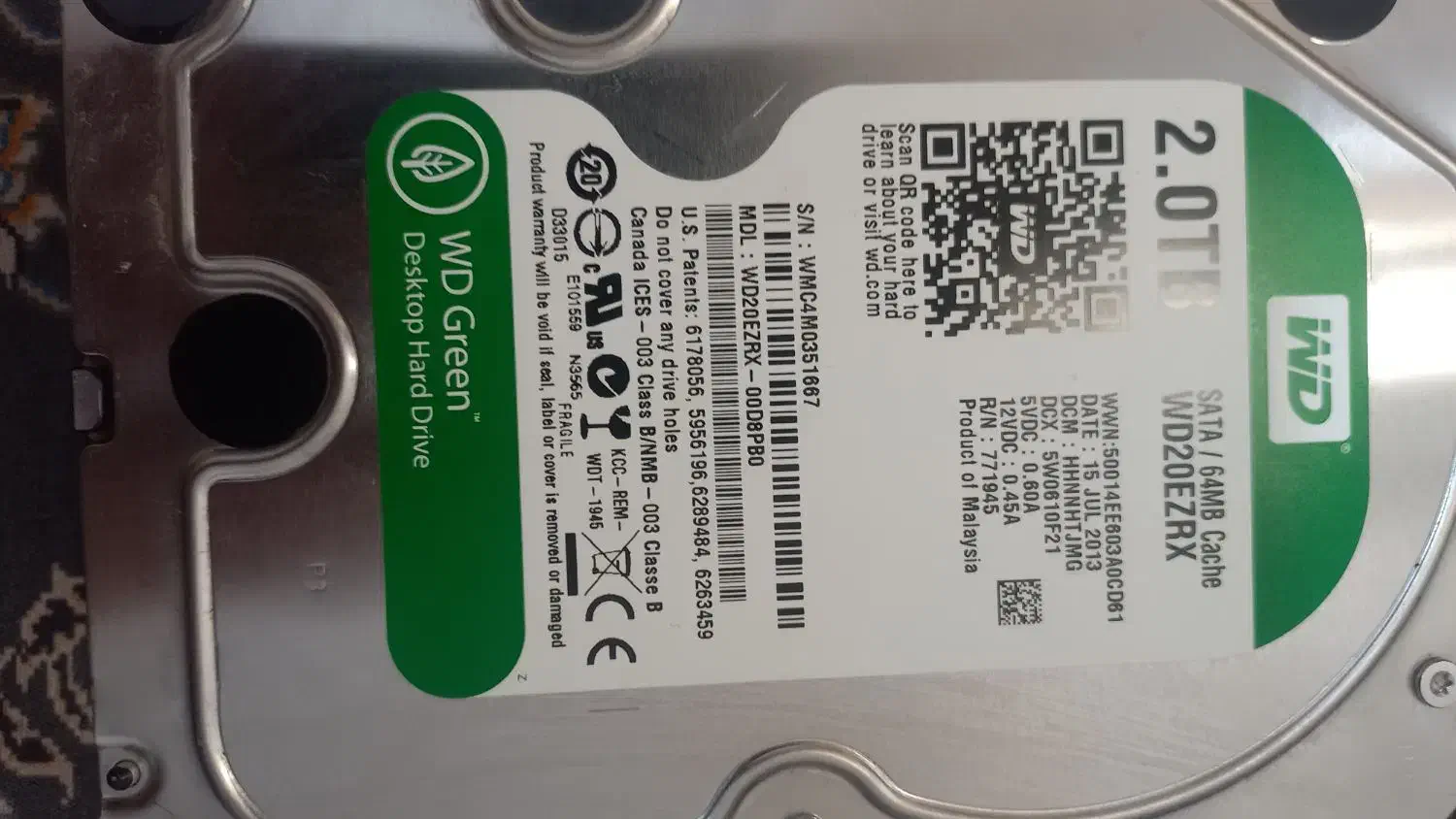 هارد دو ترابایت|قطعات و لوازم جانبی رایانه|سنندج, |دیوار