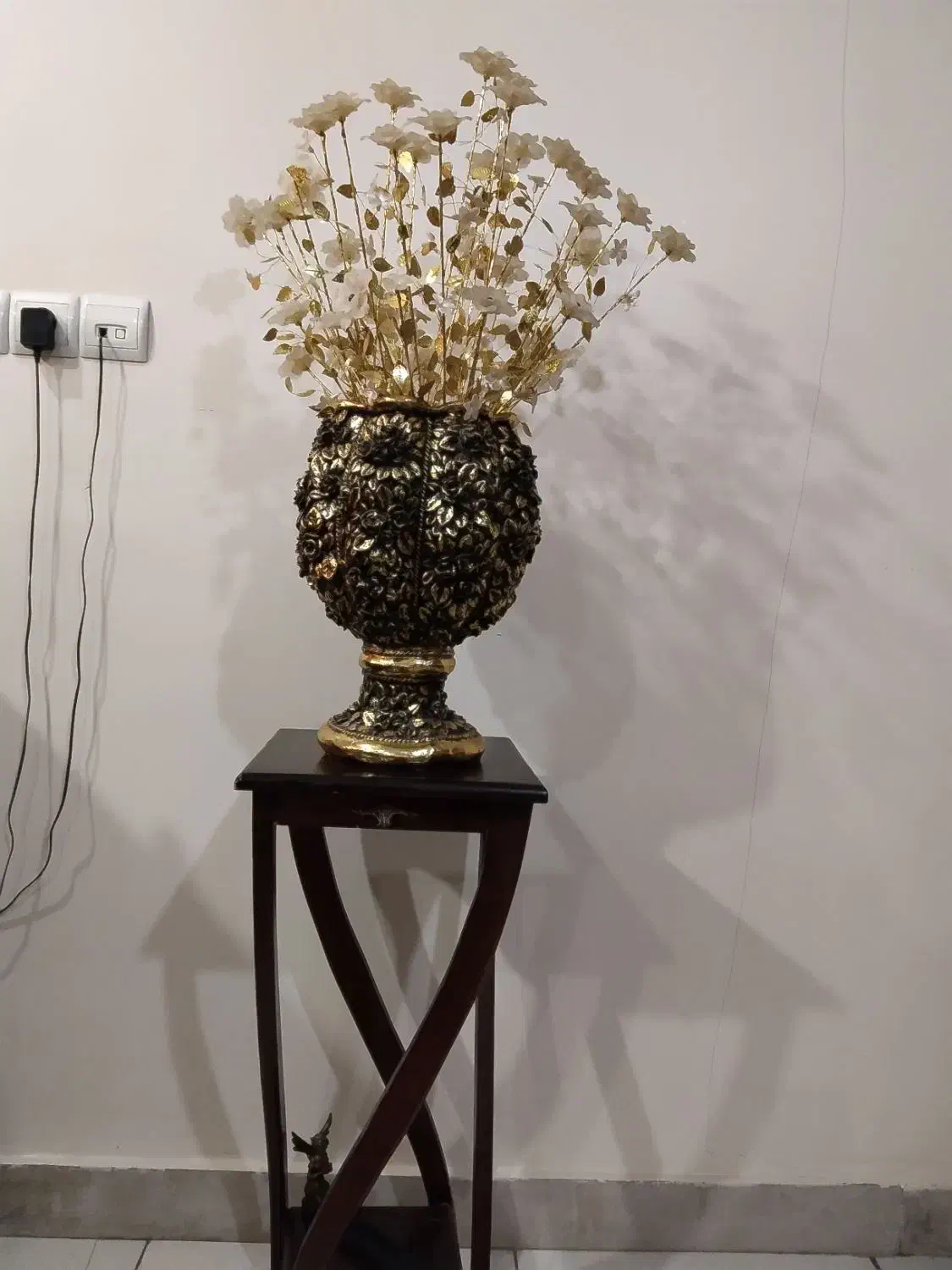 گل و گلدان  کریستالی با میز|گل مصنوعی|تهران, تهرانسر غربی|دیوار