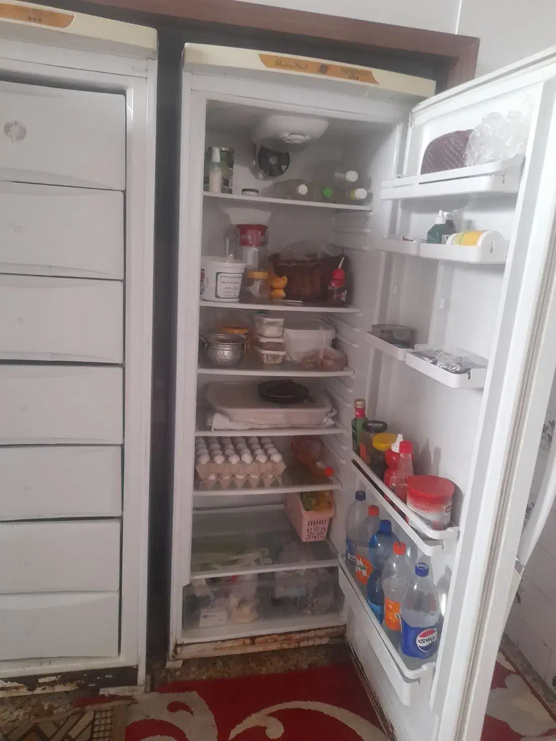 یخچال دو قلو فریز کامل ویخچال کار کرده|یخچال و فریزر|خمینی‌شهر, |دیوار