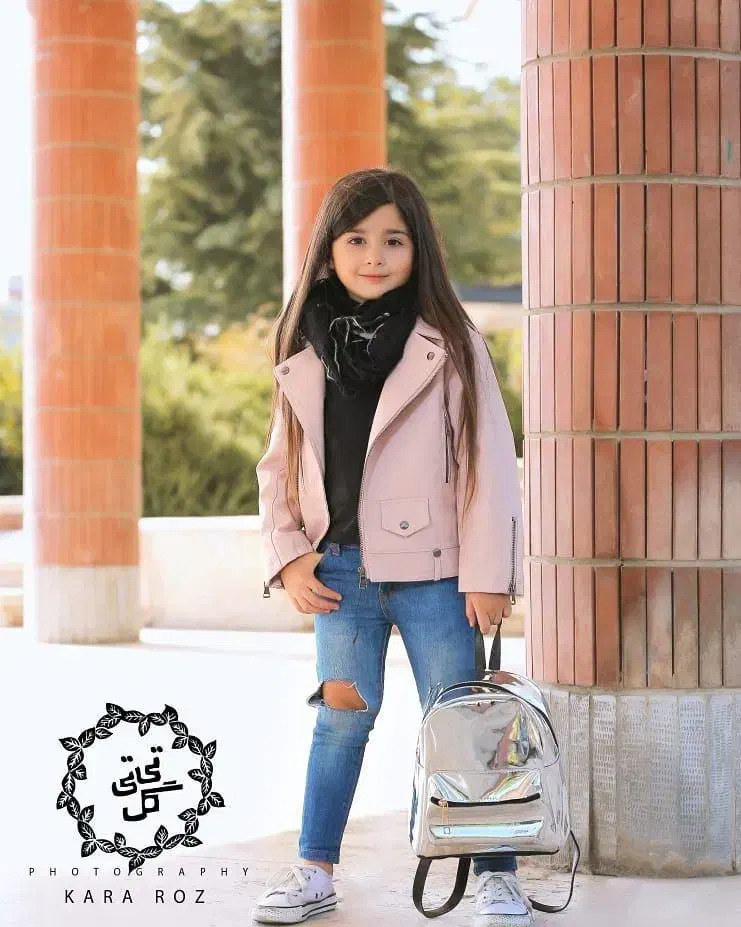 کاپشن چرم دخترانه صورتی جنس السی|کفش و لباس بچه|سمنان, |دیوار