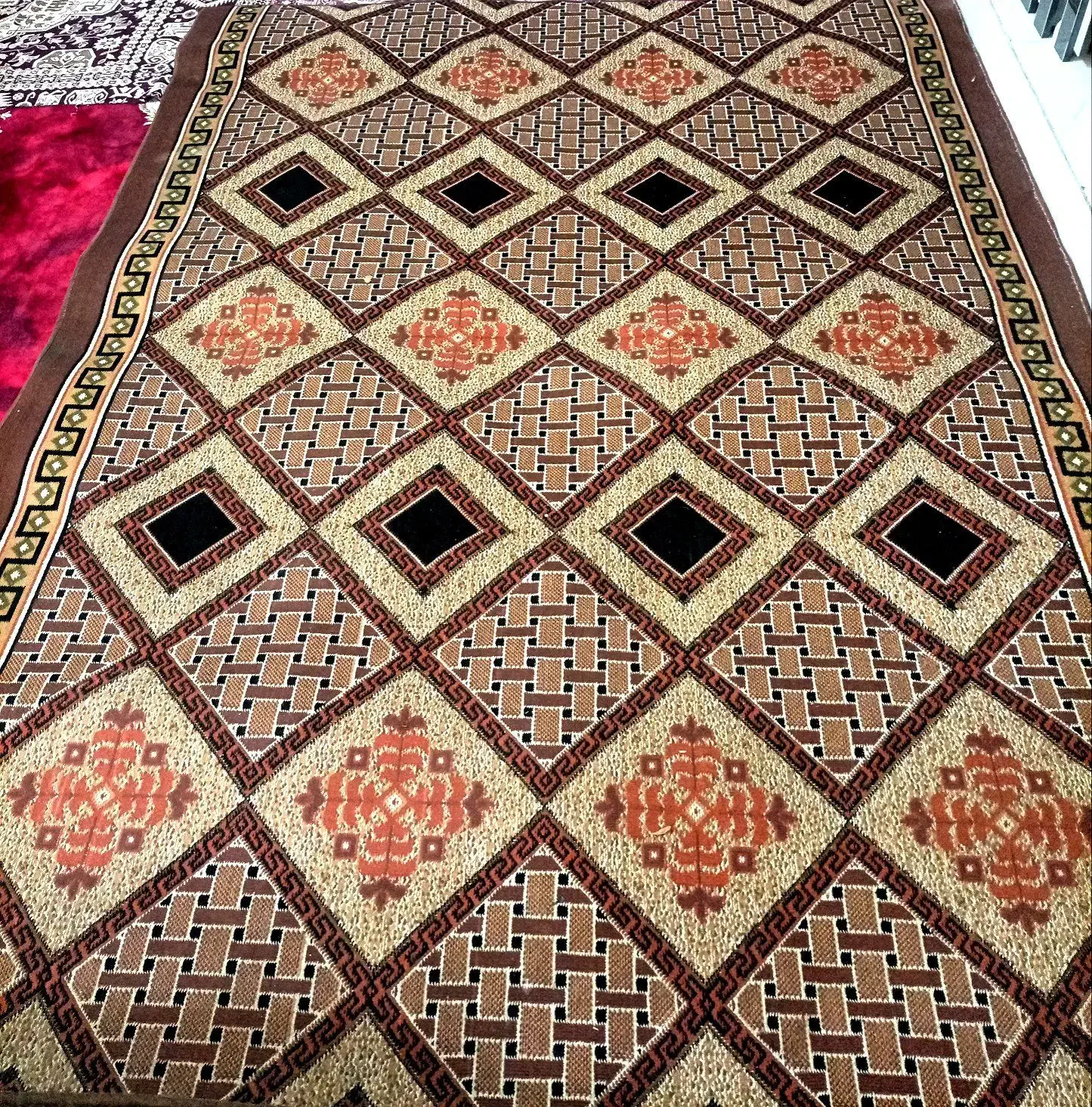 گلیم فرش ۹ متری|گلیم، جاجیم، گبه|همدان, |دیوار