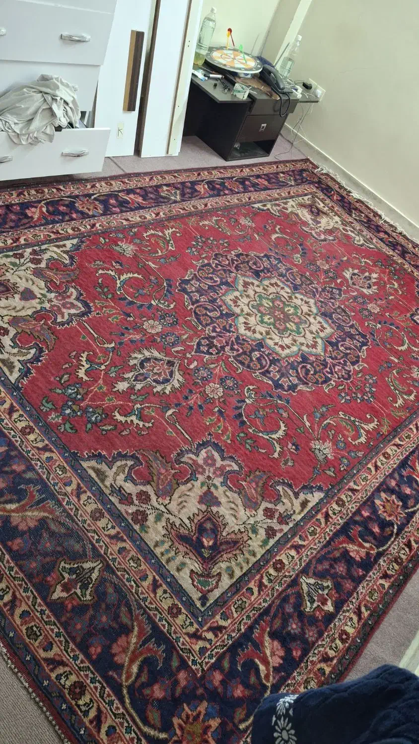 فرش دستبافت خیلیی  تمیز تبریز ۹ متری|فرش|احمدآبادمستوفی, |دیوار