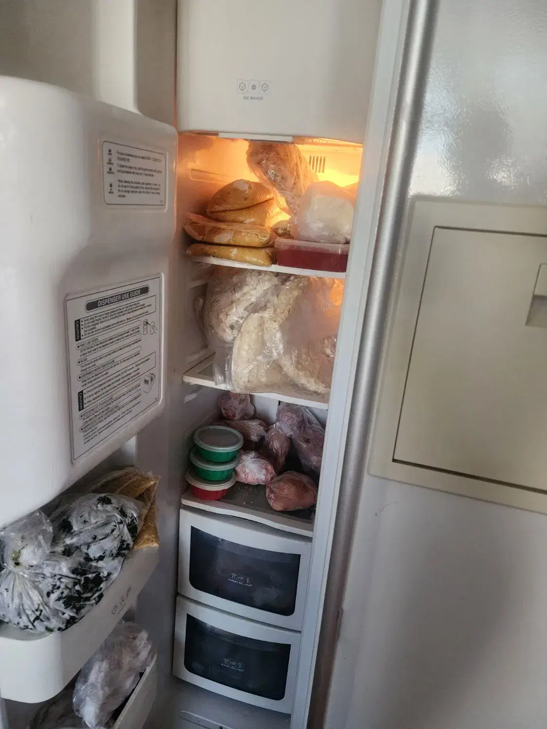 یخچال ساید بای ساید اسنوا|یخچال و فریزر|بدره, |دیوار