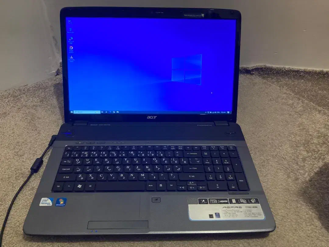 لپ‌تاپ Acer 7736Z  صفحه نمایش 17 اینچ  رم 3GB|رایانه همراه|چابکسر, |دیوار