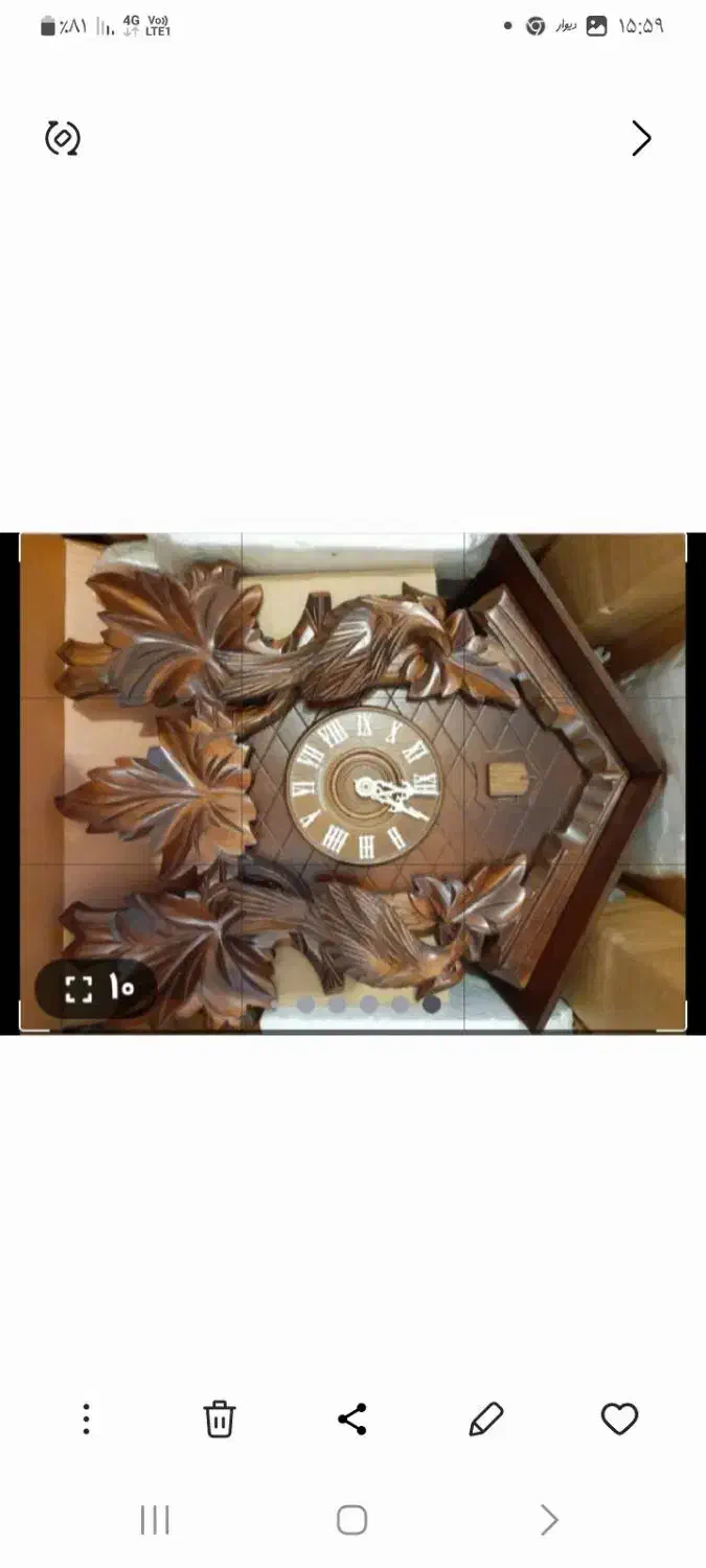 ساعت کوکو آکبند مکانیکی اصل آلمان هفته کوک|کلکسیون اشیاء عتیقه|تهران, امیریه|دیوار