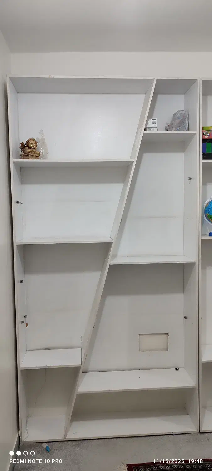 دکور MDF فروشگاهی|کتابخانه، شلف، قفسه‌های دیواری|شوشتر, |دیوار