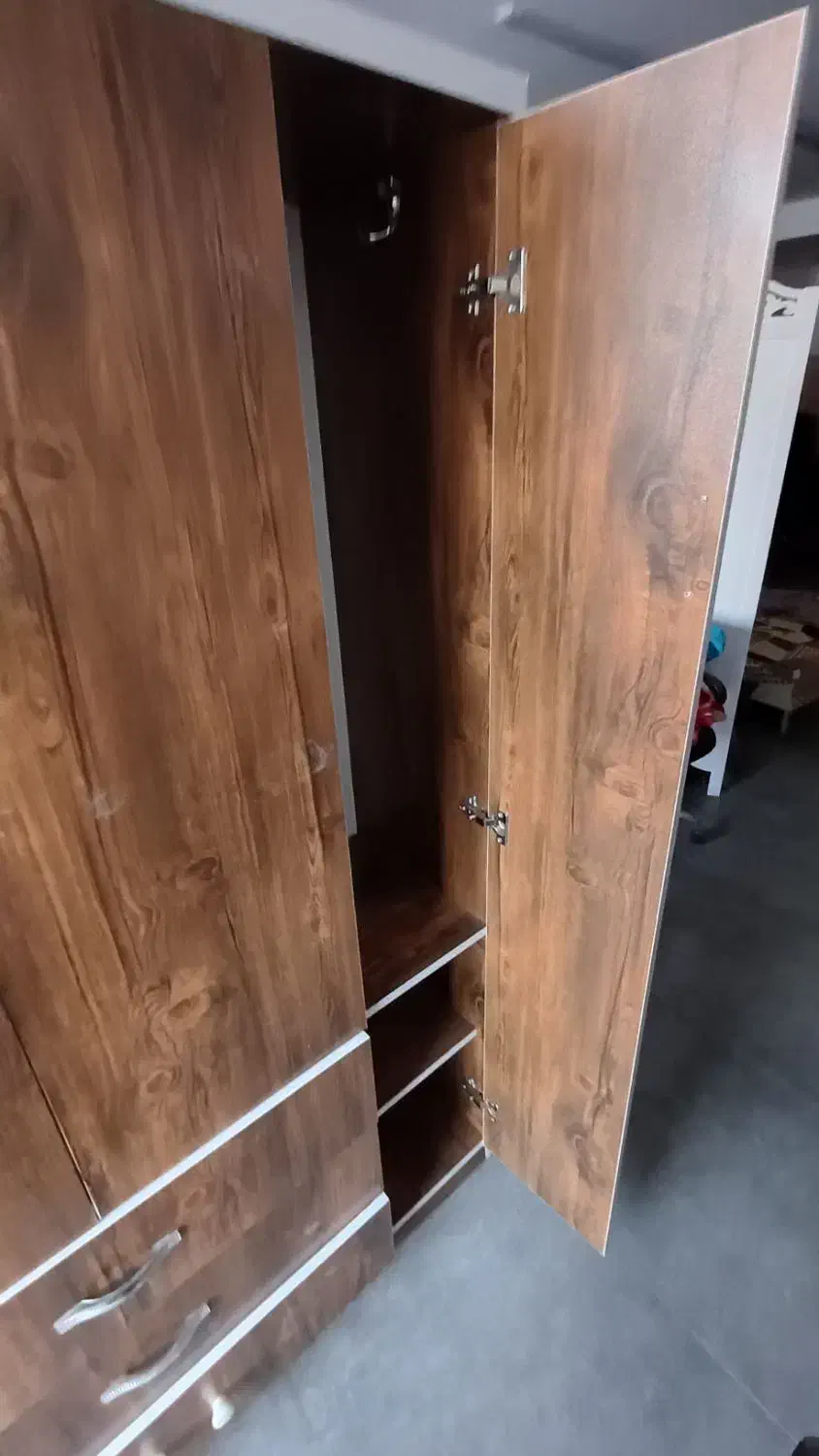 کمد لباس سه درب سه کشو|جاکفشی، کمد، دراور|مشکیندشت, |دیوار