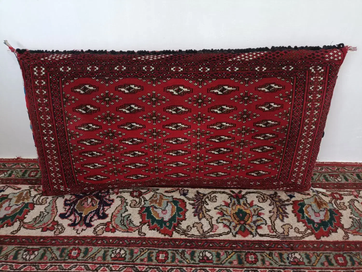 پشتی دستبافت ترکمن|پشتی|ابهر, |دیوار