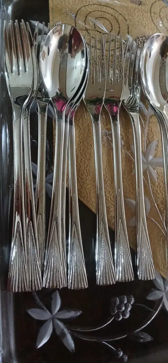 قاشق چنگال استیل مدل طاوس اروپایی|ظروف سرو و پذیرایی|تبریز, |دیوار