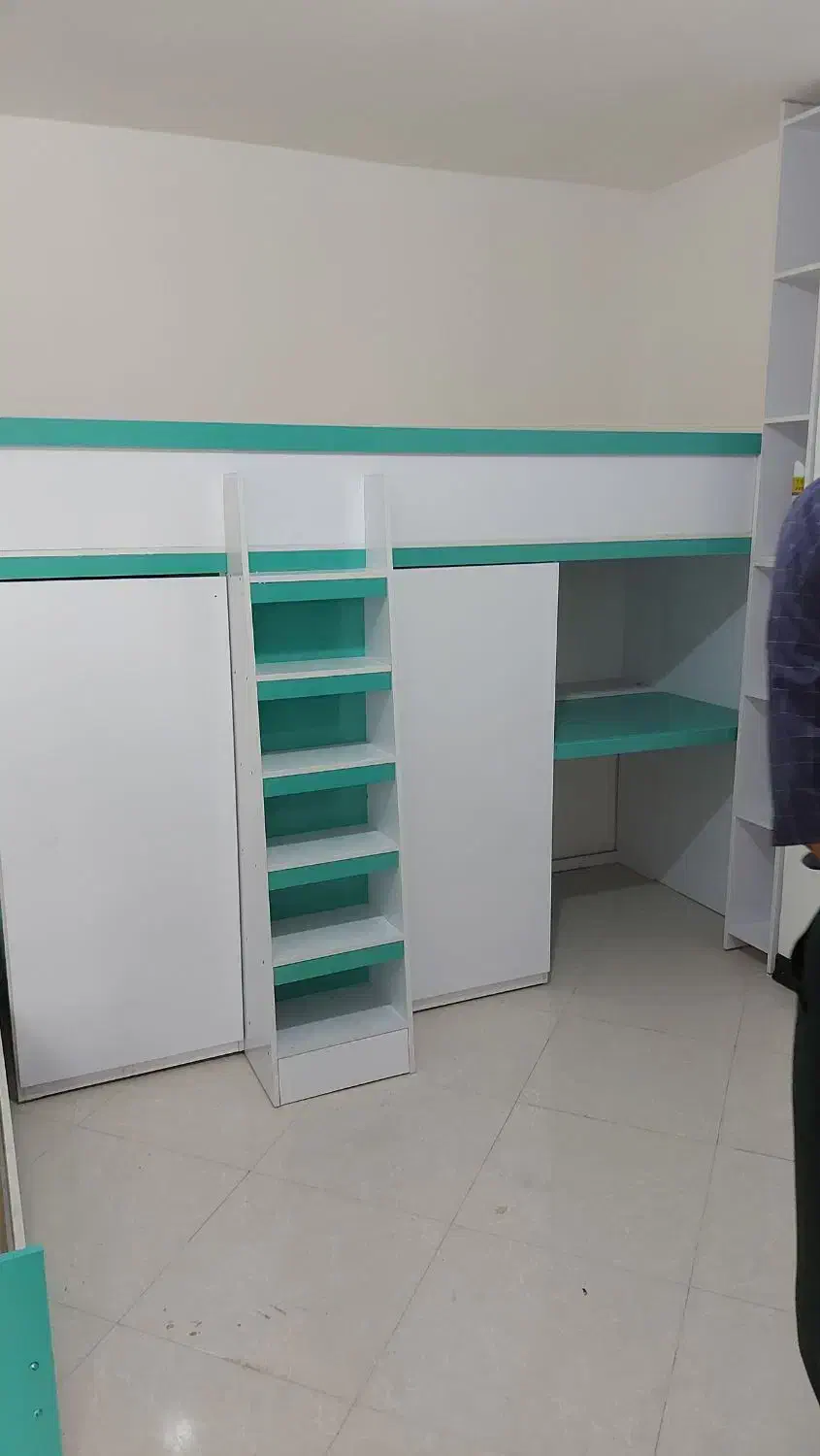 کمد و تخت کودک دو طبقه (کلبه)|تخت و سرویس خواب|مبارکه, |دیوار