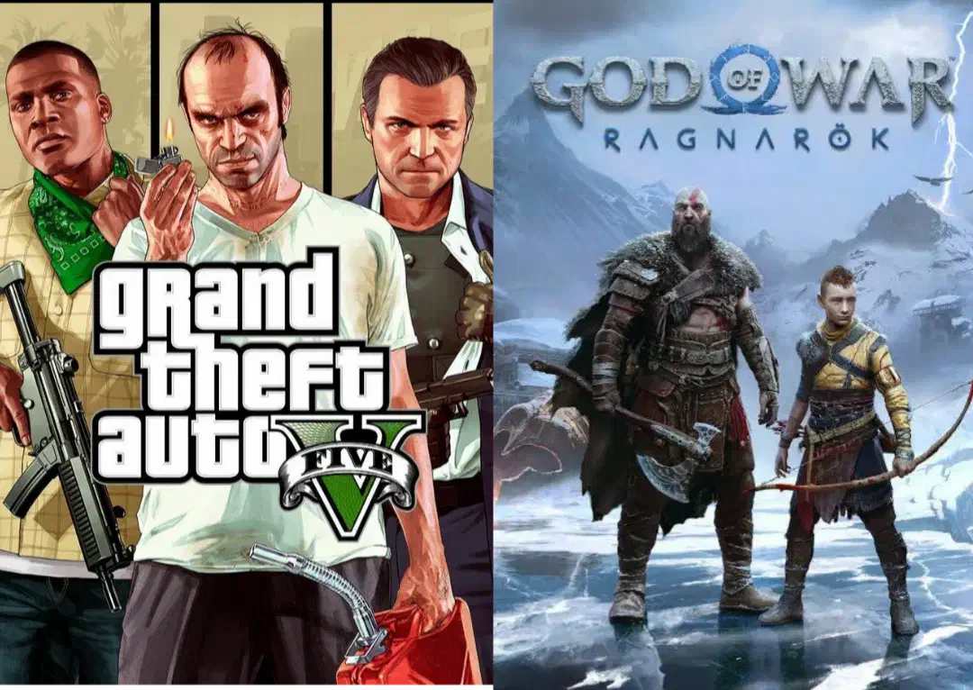 God of war Ragnarok و gta v|کنسول، بازی ویدئویی و آنلاین|شهریار, شهرک مصطفی خمینی|دیوار