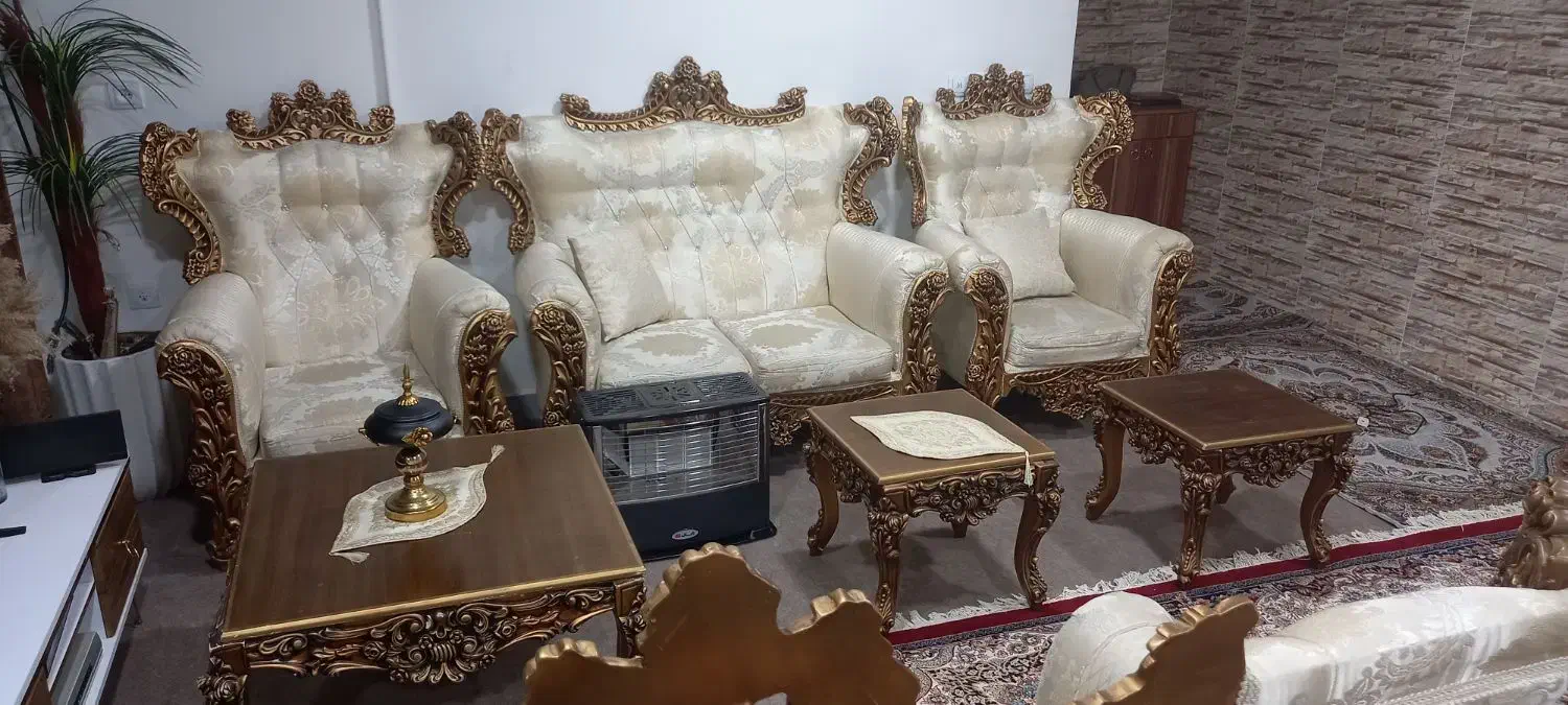 مبل سلطنتی|مبلمان خانگی و میز عسلی|باوی, |دیوار