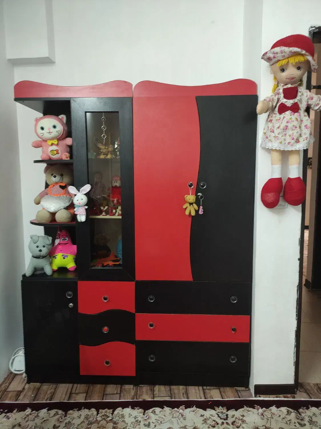 کمد نوزاد و کودکانه چوبی|تخت و سرویس خواب|کازرون, |دیوار