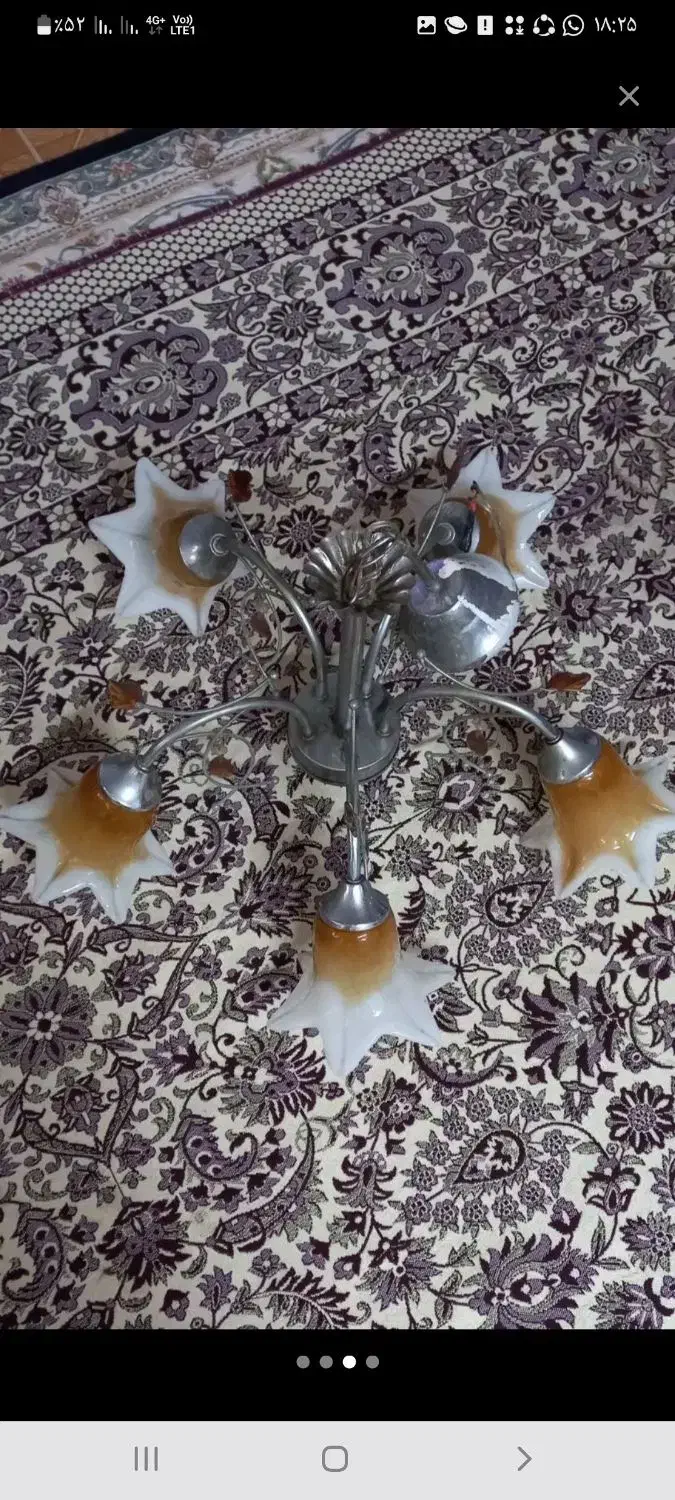 لوستر جفتی یک میلیون|لوستر و چراغ آویز|رودسر, |دیوار