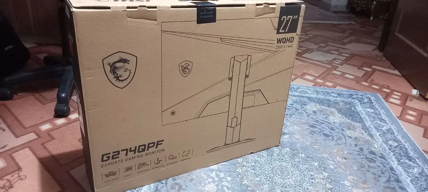 مانیتور 27اینچ msi|قطعات و لوازم جانبی رایانه|صدرا-فارس, فاز ۲|دیوار