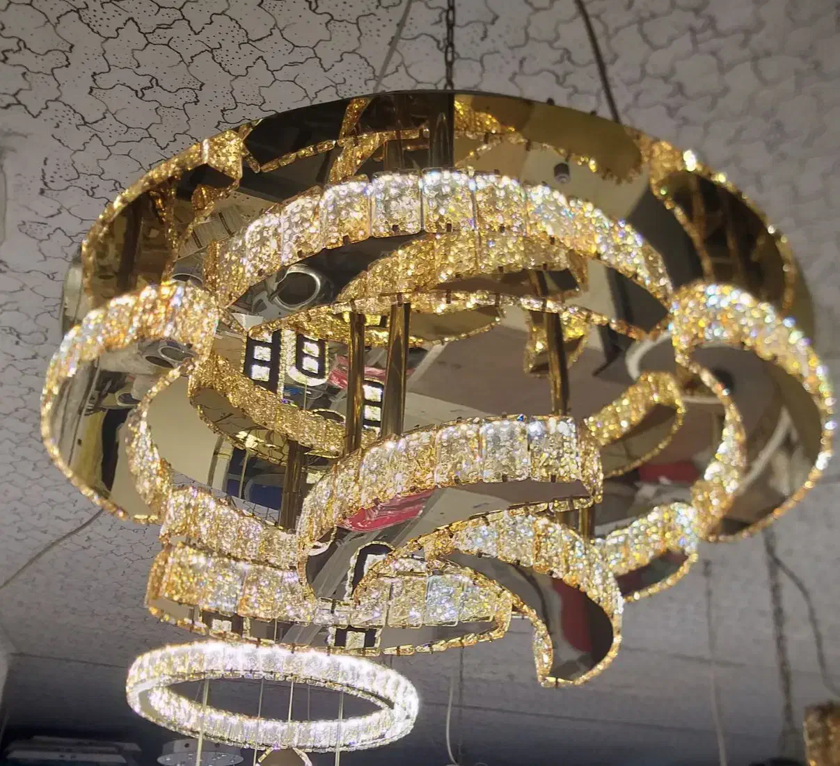 لوستر کریستالی ، اپلیکیشن دار|لوستر و چراغ آویز|کرمانشاه, |دیوار