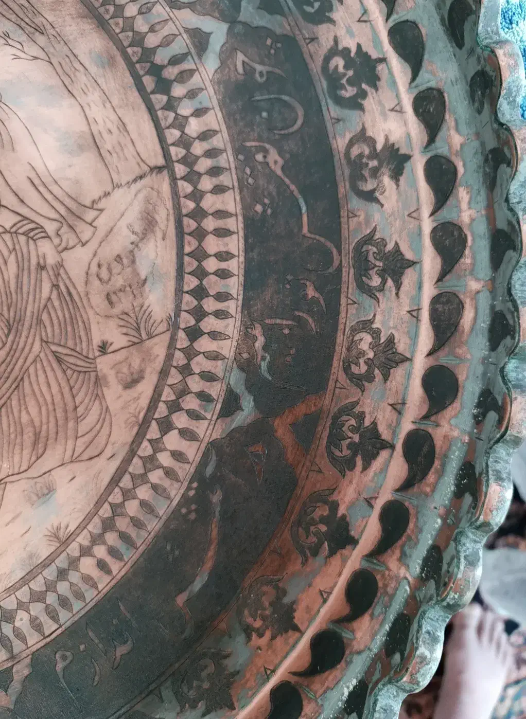 مجمع قدیمی وسنگین 5.150کیلو قطر 69|کلکسیون اشیاء عتیقه|اردکان, |دیوار