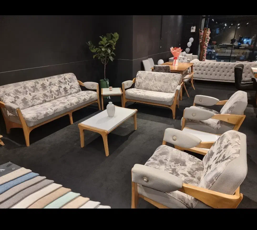 مبلمان ۷ نفره مدل پنی|مبلمان خانگی و میز عسلی|چالوس, |دیوار